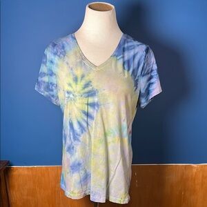 Tie-Dye V-Neck Women’s Top